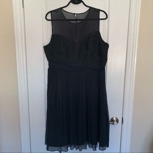 J. Crew Silk Chiffon Clara Dress in Black (US 18)